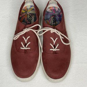 BORN Casual Sneakers Women's SZ 8M Burgundy Suede